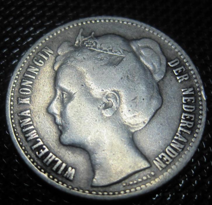 Halve 1/2 gulden 1906 Wilhelmina ZELDZAAM, Postzegels en Munten, Munten | Nederland, Losse munt, ½ gulden, Koningin Wilhelmina