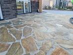 prachtige flagstones Karystos Brown voor tuin en terras, Ophalen, Nieuw, Natuursteen, Terrastegels