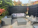 Loungeset antraciet, Tuin en Terras, Ophalen of Verzenden, Gebruikt, Kunststof, Bank