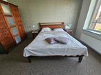 Teak houten 2 persoonsbed ombouw, Ophalen, Gebruikt, Tweepersoons, 200 cm