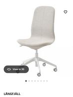 Beige/white IKEA desk chair LANGFJALL, Huis en Inrichting, Bureaustoelen, Ophalen, Zo goed als nieuw, Beige