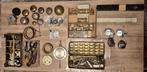Zeer veel klok onderdelen en klokkenmakers gereedschap., Ophalen of Verzenden