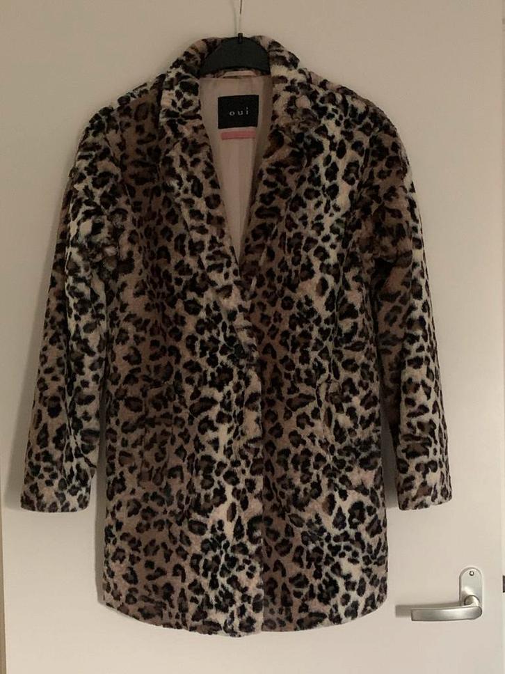 Jas van het merk Oui., Kleding | Dames, Jasjes, Kostuums en Pakken, Nieuw, Maat 36 (S), Bruin, Ophalen of Verzenden