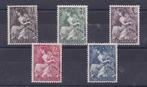Nederland 449-453 postfris met plakker compleet uit 1946, Ophalen of Verzenden, Na 1940, Postfris