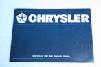Folder Chrysler modellenoverzicht (circa 1990) (6), Ophalen of Verzenden, Nieuw, Overige merken