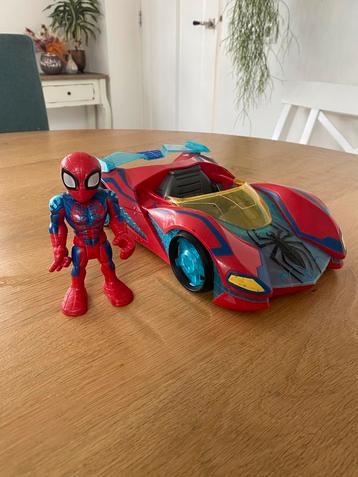 Spiderman auto met spiderman pop / Marvel beschikbaar voor biedingen