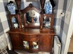 Antieke Art Deco buffetkast, Ophalen, Gebruikt, 100 tot 150 cm, Eikenhout