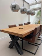 Eettafel, Ophalen, Gebruikt, 100 tot 150 cm, Teakhout