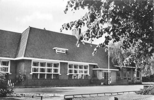 (378-366-031) Glimmen Christelijke Nationale School, Verzamelen, Ansichtkaarten | Nederland, Groningen, Ophalen of Verzenden