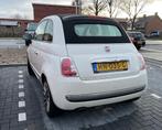Fiat 500 Twinair Turbo 80pk 2015 Wit, Beige, Leder en Stof, Wit, Origineel Nederlands