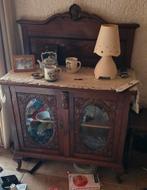 Vintage Theekastje in Goede Staat, Glas, Vintage, Minder dan 100 cm, 25 tot 50 cm