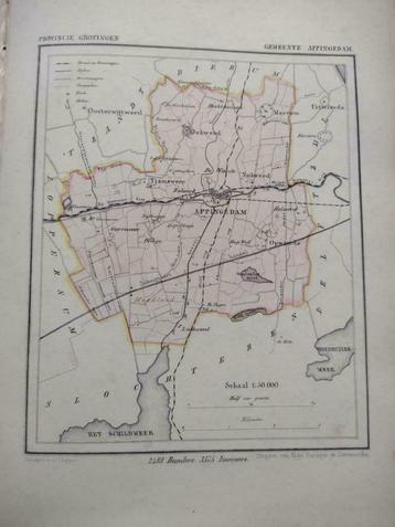 03 Appingedam /Tjamsweer/Jukwend/ Opwierda Litho Kuyper GRO beschikbaar voor biedingen