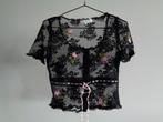 Laltramoda blouse, IT42-NL36 origineel, Kleding | Dames, Verzenden, Zwart, Zo goed als nieuw, Korte mouw