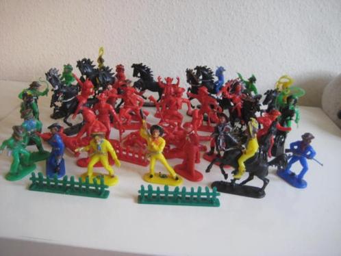 Cowboys 42 stuks - paarden West Germany 15 stuks, Verzamelen, Poppetjes en Figuurtjes, Gebruikt, Ophalen of Verzenden