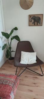 Rotan fauteuil retro, Huis en Inrichting, Fauteuils, Ophalen, 75 tot 100 cm, Zo goed als nieuw, 50 tot 75 cm