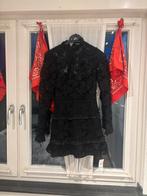 Kanten zwarte jurk (boerenbruiloft wellicht leuk!), Ophalen of Verzenden, Nieuw, Maat 34 (XS) of kleiner