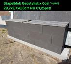 Geostylistix coal antraciet stapelblokken border s-partij, Nieuw, Minder dan 100 cm, Minder dan 25 cm, Beton