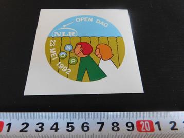 sticker NLR opendag 23 mei 1992  beschikbaar voor biedingen