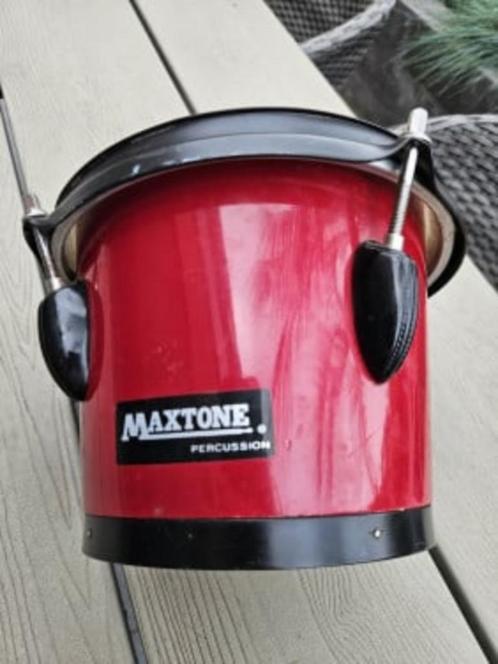 Mooie Maxtone bongo drum van hout en metaal..., Muziek en Instrumenten, Percussie, Gebruikt, Trommel, Ophalen of Verzenden