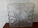 Vintage retro plafonniere plafondlamp wandlamp glas jaren 60, Ophalen of Verzenden, Zo goed als nieuw, Glas, Vintage retro jaren 60 glas Design Mid Century.