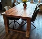 Robuuste eettafel met 4 stoelen, Huis en Inrichting, Ophalen, 100 tot 150 cm, 150 tot 200 cm, Vier personen