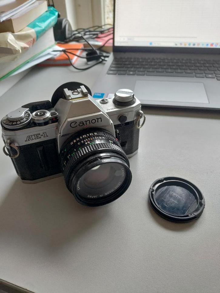 Canon AE-1, Audio, Tv en Foto, Fotocamera's Analoog, Gebruikt, Spiegelreflex, Canon, Ophalen