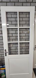 Binnendeur met glas, Doe-het-zelf en Verbouw, Deuren en Horren, Ophalen, 80 tot 100 cm, 215 cm of meer, Binnendeur
