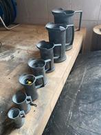 Set van 7 Tinnen Maatbekers Peltro 95%, Ophalen of Verzenden