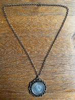Zilveren tientje in hanger aan zilveren ketting, Ophalen of Verzenden, Zilver