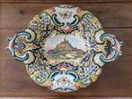 Puntgave beschilderde keramiek schaal uit Frankrijk, Antiek en Kunst, Ophalen of Verzenden
