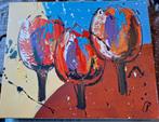 Tulpen schilderij Leushuis, Antiek en Kunst, Kunst | Schilderijen | Abstract, Ophalen