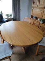 Blankeiken eettafel voor 4-6 personen afm. 160 x 120 cm, Huis en Inrichting, Tafels | Eettafels, Gebruikt, Klassiek, 150 tot 200 cm