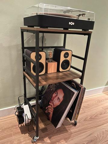 Platenspeler meubel - LP Vinyl Opbergsysteem beschikbaar voor biedingen