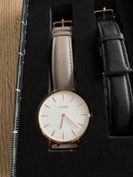 Cluse Dameshorloge met Extra Bandjes, Sieraden, Tassen en Uiterlijk, Horloges | Dames, Overige merken, Leer, Staal, Polshorloge