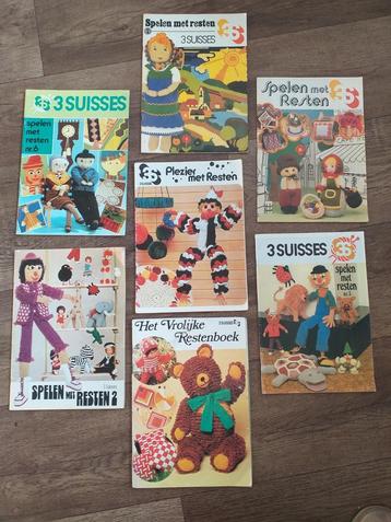 7 handwerkbladen 3 Suisses, origineel jaren 70! beschikbaar voor biedingen