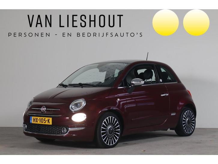 Fiat 500 0.9 TwinAir Turbo Lounge NL-Auto! Panoramadak I Cli, Auto's, Fiat, Bedrijf, Te koop, ABS, Airbags, Airconditioning, Alarm