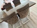 Richmond eethoek + salontafel taupe, Huis en Inrichting, Complete eetkamers, Ophalen, Zo goed als nieuw