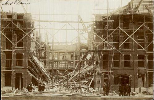Amsterdam - Fotokaart, Verzamelen, Ansichtkaarten | Nederland, Gelopen, Noord-Holland, Voor 1920, Ophalen of Verzenden