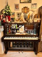 Uniek vintage pianobar – handgemaakt uit antieke piano – met, Antiek en Kunst, Ophalen