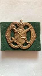 Baretembleem Geneeskunde Dienst, Ophalen of Verzenden, Landmacht, Nederland, Embleem of Badge