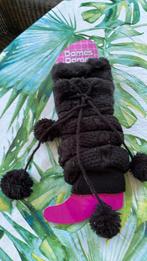 Beenwarmers zwart met pompon  nieuw 1 maat, Ophalen of Verzenden, Nieuw, Zwart, Overige typen