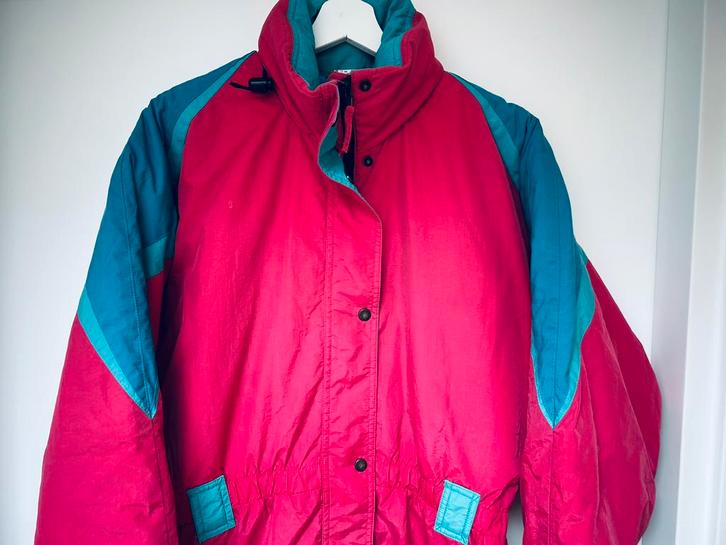 Donker Roze Vintage Fout Skipak mt.38/40, Kleding | Dames, Wintersportkleding, Gedragen, Pak, Maat 38/40 (M), Ophalen of Verzenden