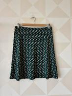 King Louie Border Skirt rok blauw petrol zwart M/38 zgan, Maat 38/40 (M), Blauw, Ophalen of Verzenden, Zo goed als nieuw