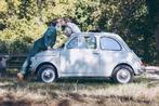Fiat 500 oldtimer Trouwauto huren Verhuur Bruiloft Cabrio, Trouwauto