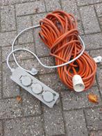 24 meter geaarde snoer en stekkerbak, Ophalen of Verzenden, Gebruikt