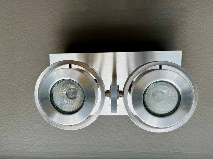 Plafondspot | Lampen | Duo Spots | Plafondlamp 3 | Aluminium, Huis en Inrichting, Lampen | Spots, Zo goed als nieuw, Plafondspot of Wandspot