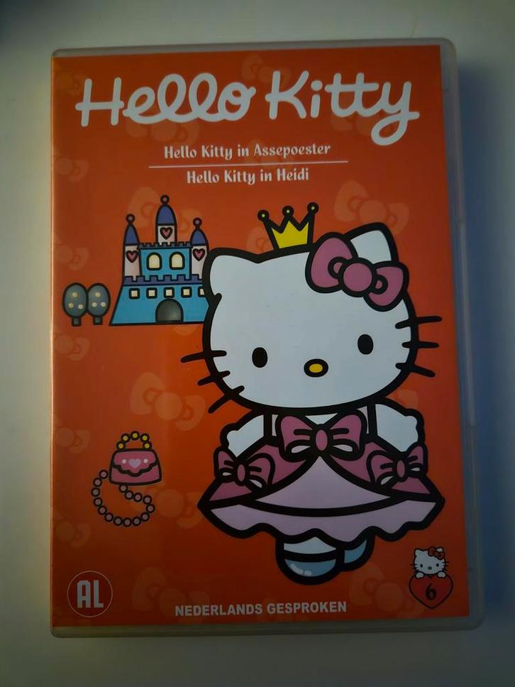 Hello Kitty DVD - Assepoester & Heidi, Cd's en Dvd's, Dvd's | Kinderen en Jeugd, Zo goed als nieuw, Film, Poppen, Alle leeftijden
