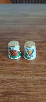 Cloisonné Vingerhoedjes - Set van 2, Ophalen of Verzenden, Zo goed als nieuw