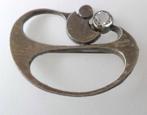Karl Laine, modernist broche 835 zilver, kristal (7163-3283), Sieraden, Tassen en Uiterlijk, Broches, Ophalen, Zo goed als nieuw