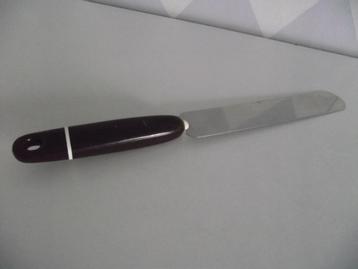 vintage bruin flexibel paletmes glaceer mes 30 cm 1950-1970 beschikbaar voor biedingen